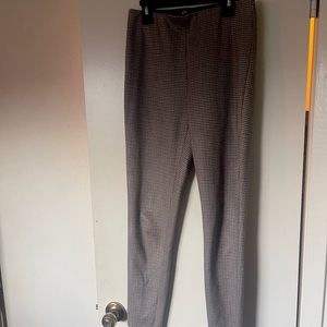 ZARA stretchy plaid dress pants